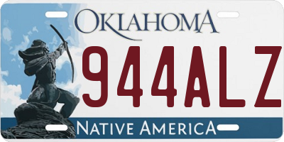 OK license plate 944ALZ