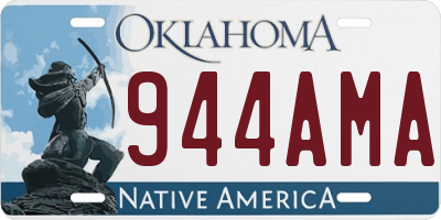 OK license plate 944AMA