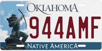 OK license plate 944AMF
