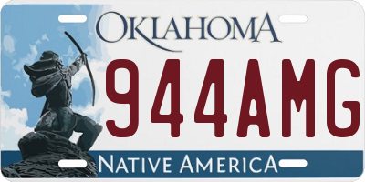 OK license plate 944AMG