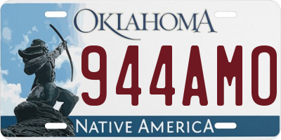 OK license plate 944AMO