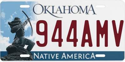 OK license plate 944AMV