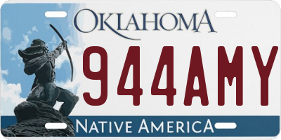OK license plate 944AMY