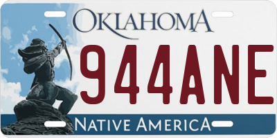 OK license plate 944ANE