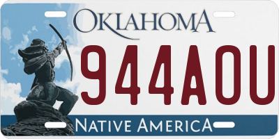 OK license plate 944AOU