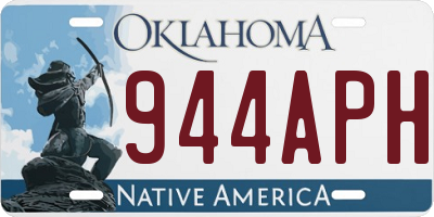 OK license plate 944APH