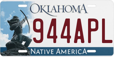 OK license plate 944APL