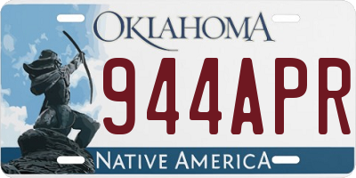 OK license plate 944APR