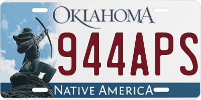 OK license plate 944APS