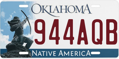 OK license plate 944AQB