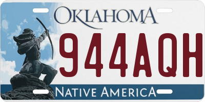 OK license plate 944AQH