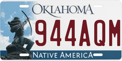 OK license plate 944AQM