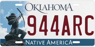 OK license plate 944ARC