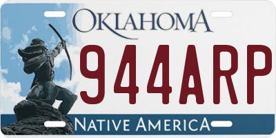 OK license plate 944ARP