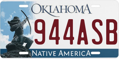 OK license plate 944ASB
