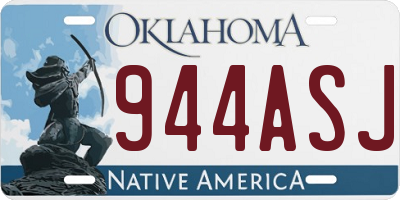 OK license plate 944ASJ