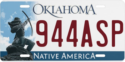 OK license plate 944ASP