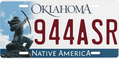 OK license plate 944ASR