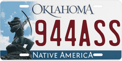 OK license plate 944ASS