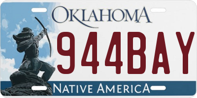 OK license plate 944BAY
