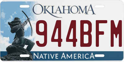 OK license plate 944BFM