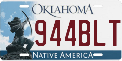 OK license plate 944BLT