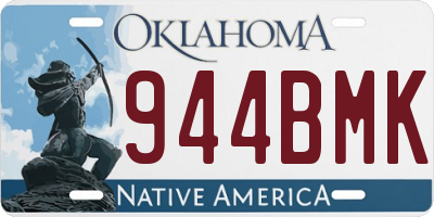 OK license plate 944BMK