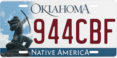 OK license plate 944CBF