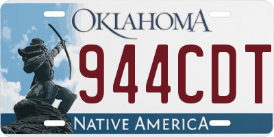 OK license plate 944CDT