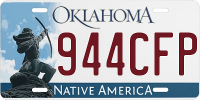 OK license plate 944CFP