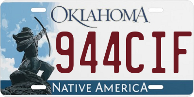 OK license plate 944CIF