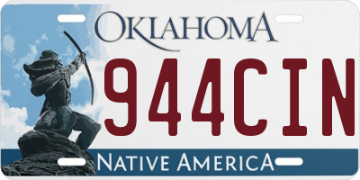 OK license plate 944CIN