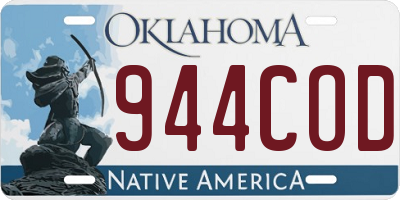 OK license plate 944COD