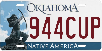 OK license plate 944CUP