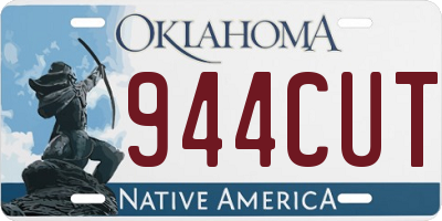 OK license plate 944CUT