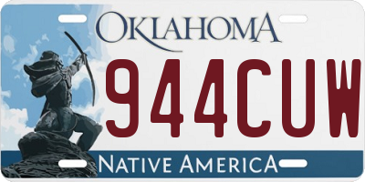 OK license plate 944CUW