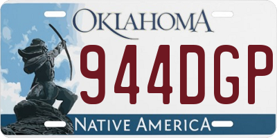 OK license plate 944DGP