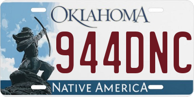 OK license plate 944DNC