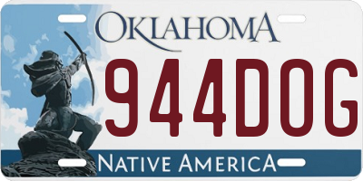 OK license plate 944DOG