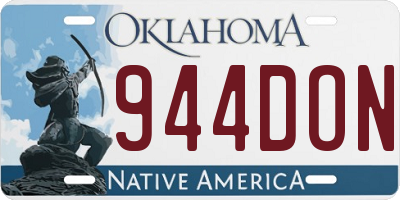 OK license plate 944DON