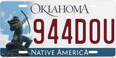 OK license plate 944DOU