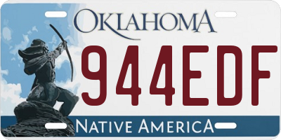 OK license plate 944EDF