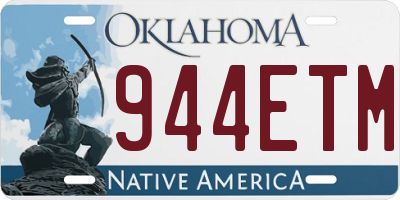 OK license plate 944ETM