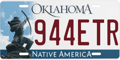 OK license plate 944ETR