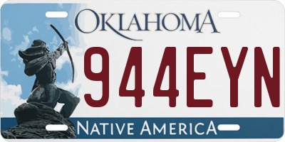 OK license plate 944EYN
