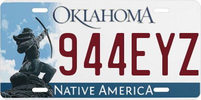 OK license plate 944EYZ