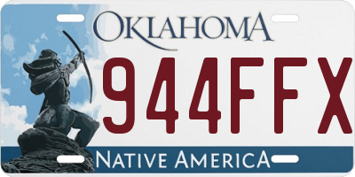 OK license plate 944FFX