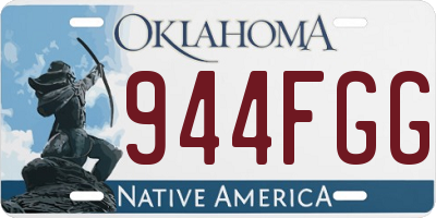 OK license plate 944FGG