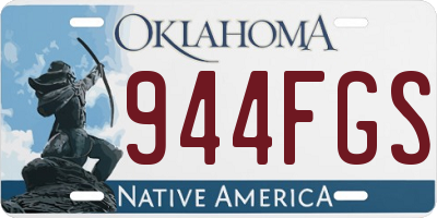 OK license plate 944FGS