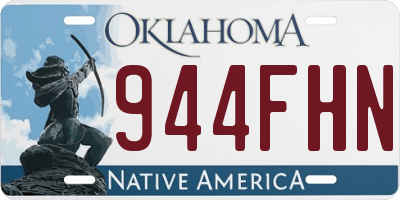 OK license plate 944FHN